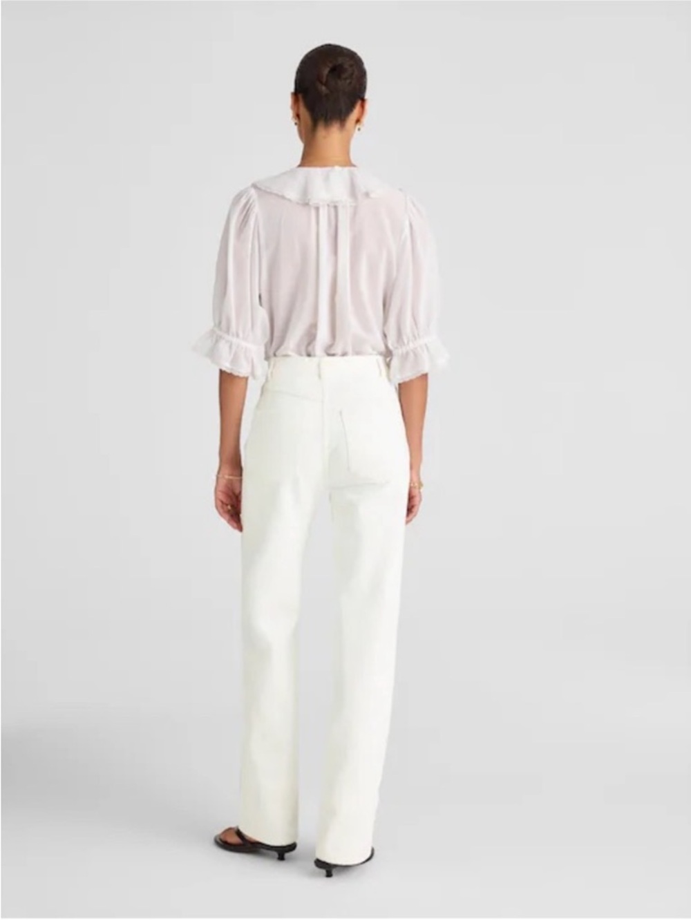 NWT - Madewell Cleo Straight Jean - White - Picture 2 of 13